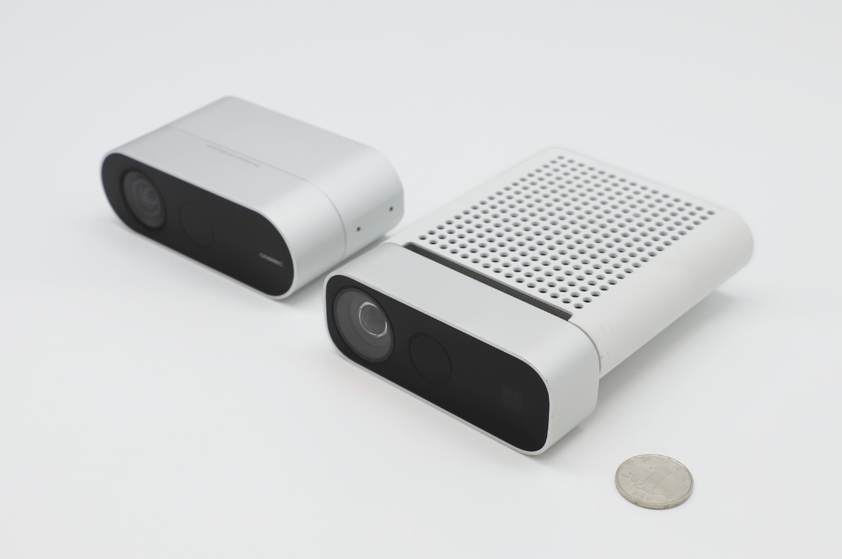 Femto Bolt與Azure Kinect DK外觀(guān)對比圖。.png